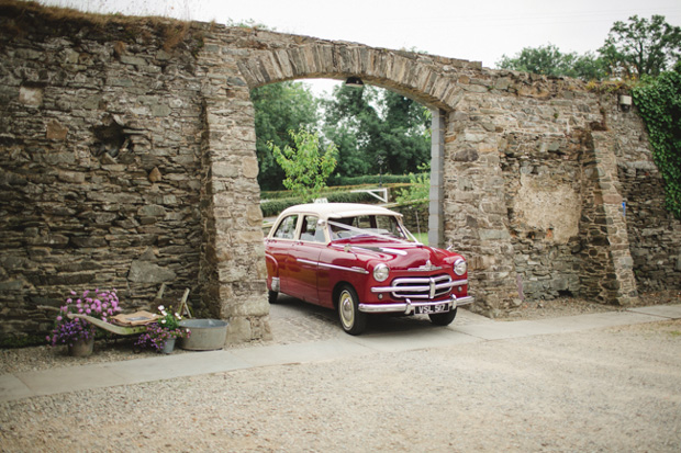 vintage wedding car