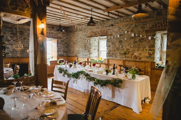 rustic barn wedding reception