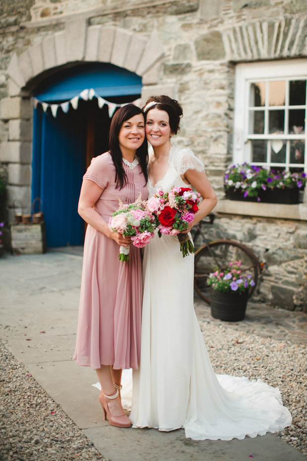 dusty pink bridesmaid dress