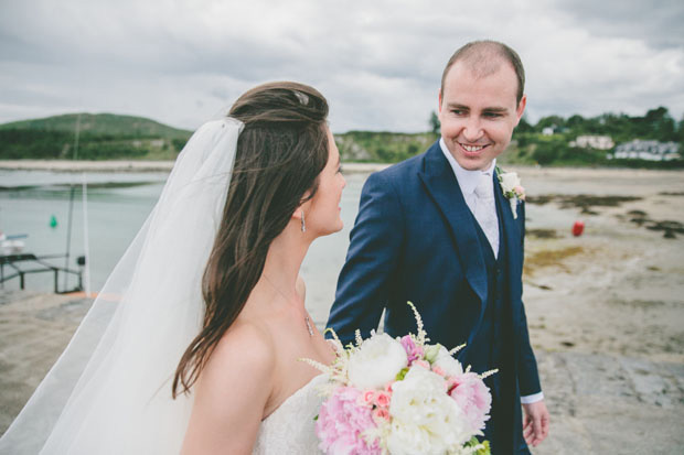 wedding portrait on a beach