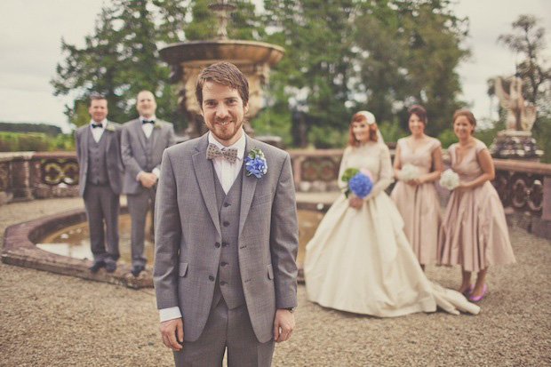 groom with bow tie