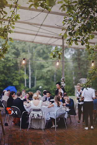 outdoor wedding reception