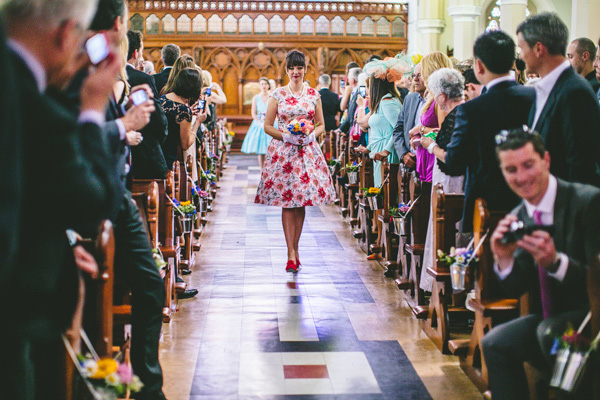 walking down the aisle