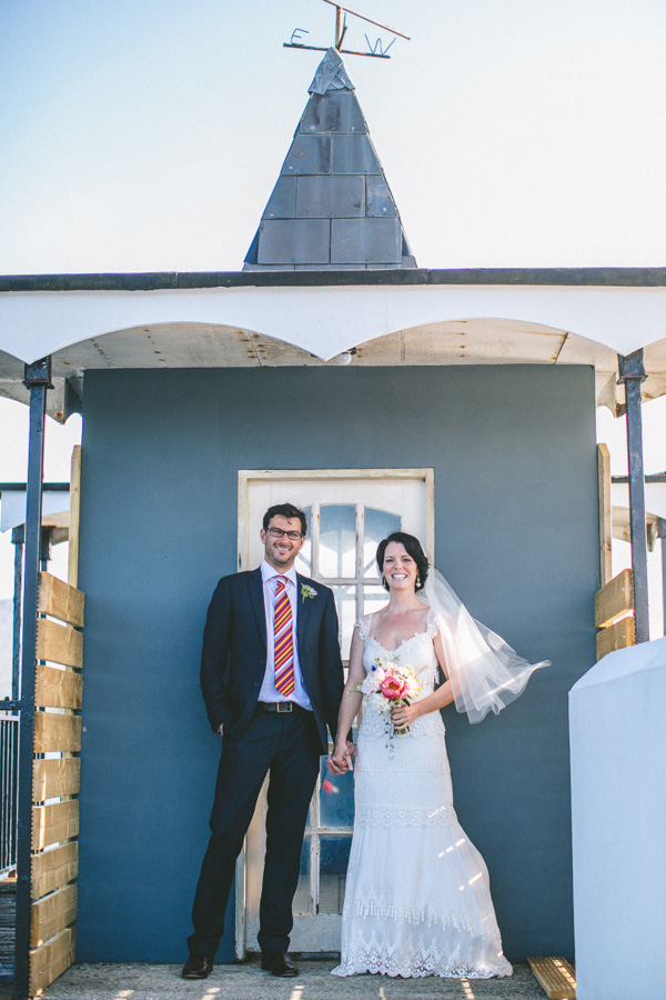 wedding portrait by the sea