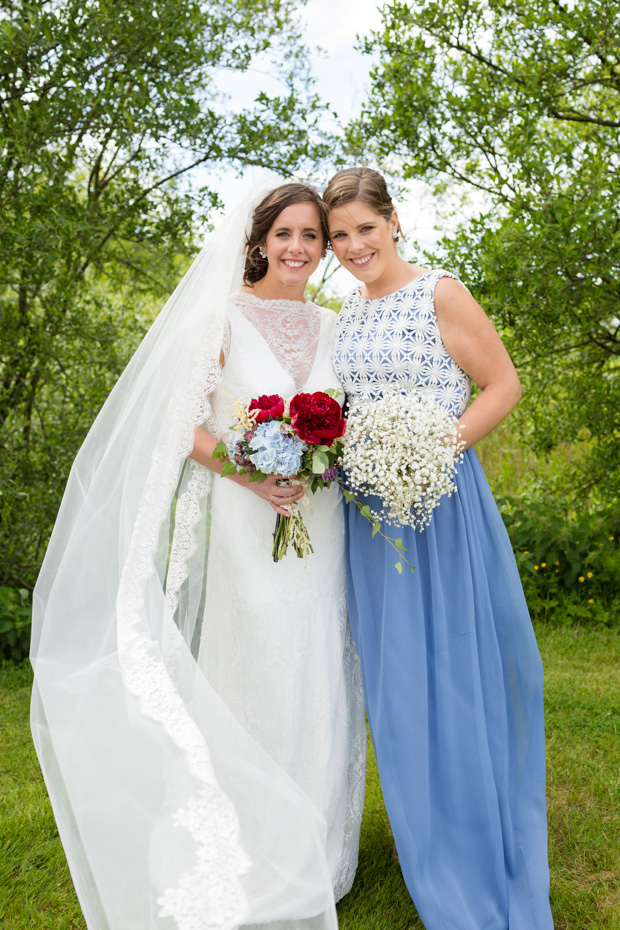 blue bridesmaid dress