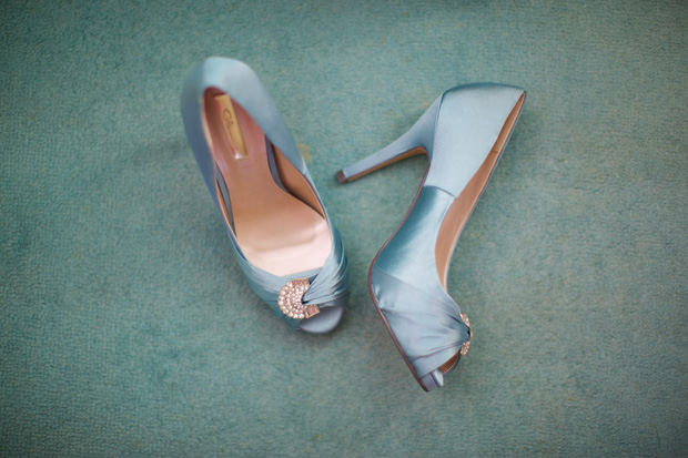 blue wedding shoes