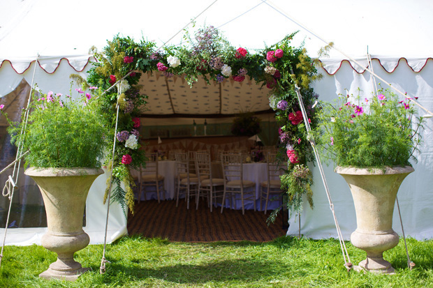 flower garland entrance