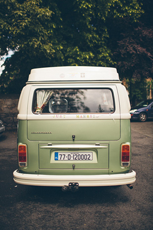 vintage green VW van