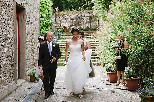 walking to the church