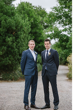 dark navy groomsmen style