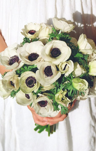 White Anemone Bouquet