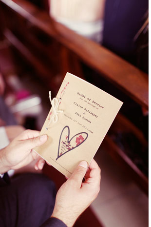 wedding ceremony booklet