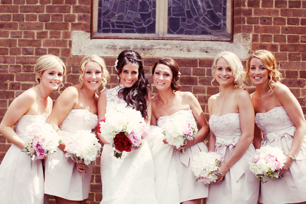 bride and bridesmaids