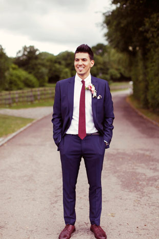 navy groom style