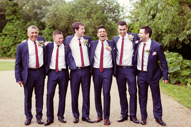 navy groomsmen