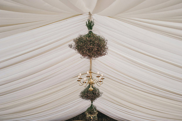 beautiful floral marquee decor