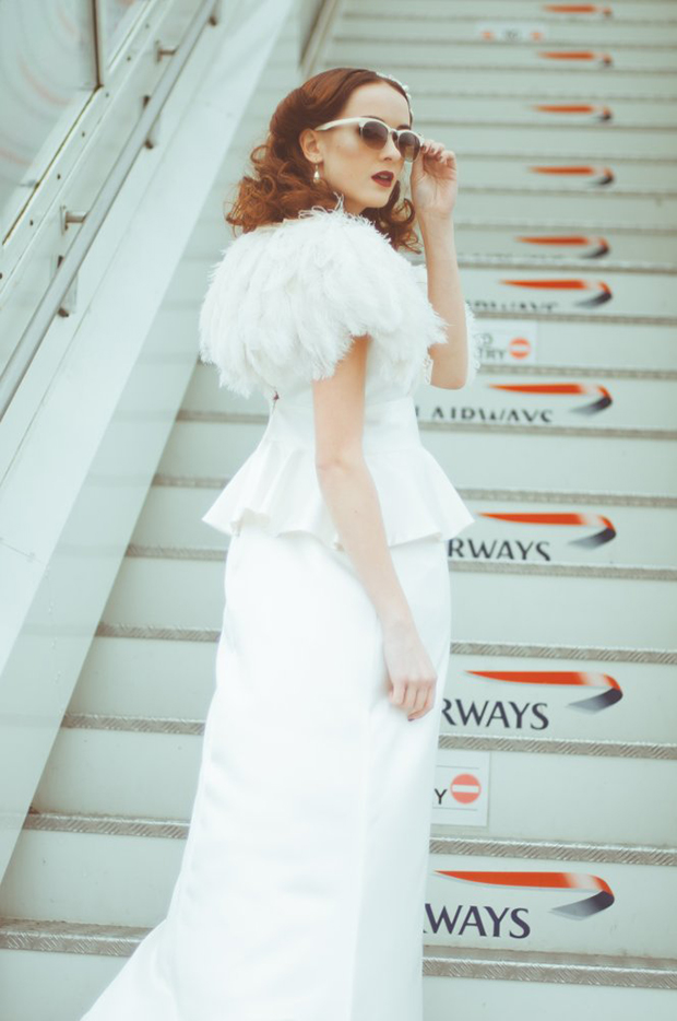 Caroline Atelier wedding dress vintage shoot