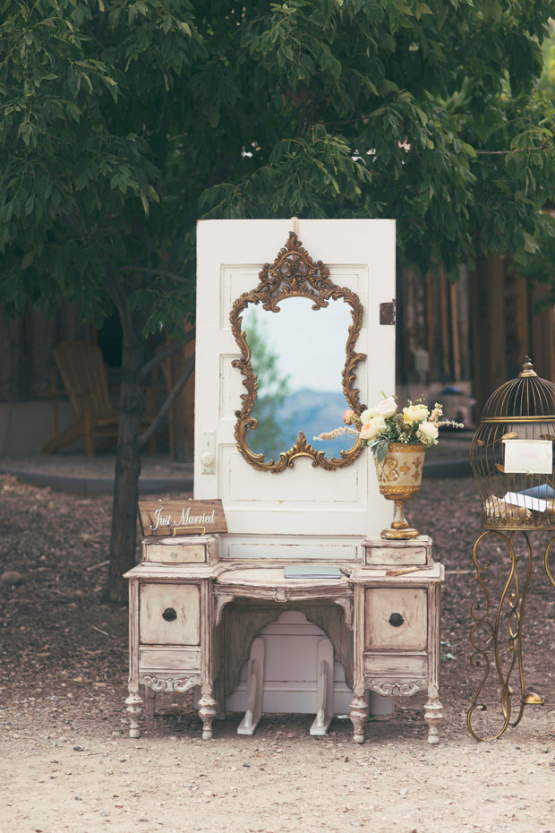 Vintage guestbook dresser