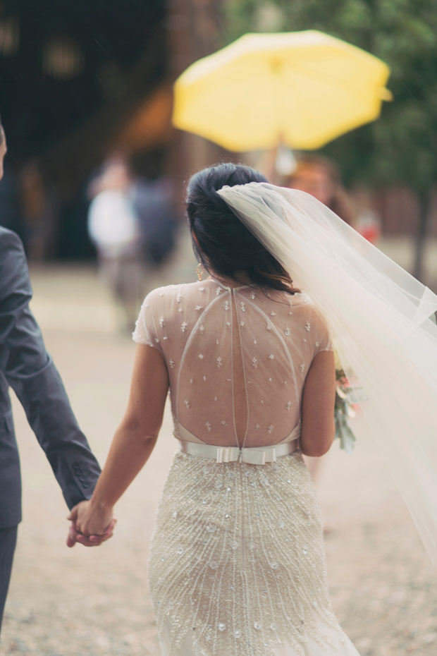 beautiful back detail wedding dress 