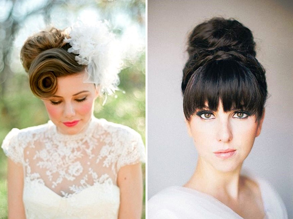 bridal hairstyles with fringes