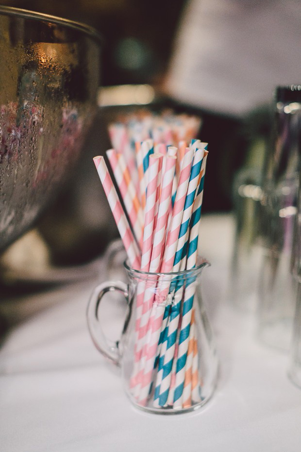 colourful stripy straws