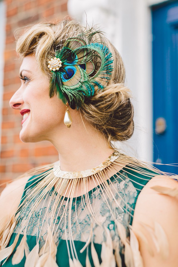 peacock headpiece