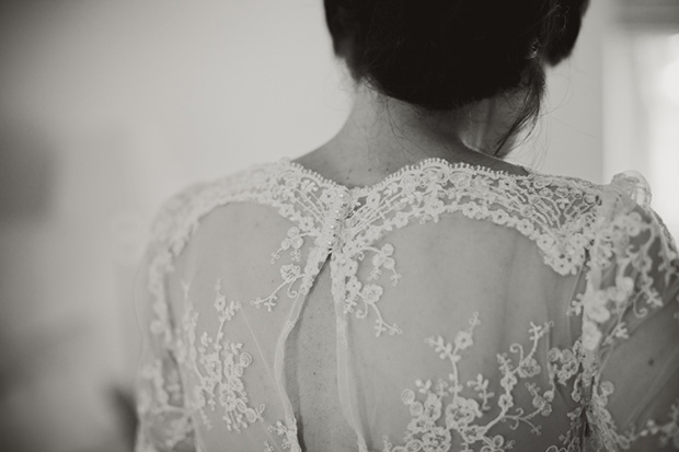 handmade lace wedding dress