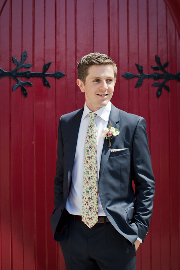 Colourful groom style