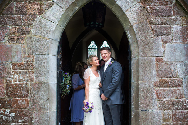 wedding portrait at the church