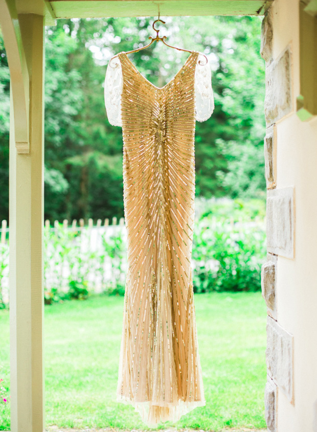 Joanne Ferguson Bridal gold weddign dress