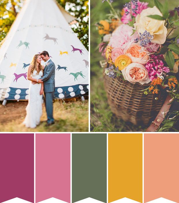 Festival inspired wedding