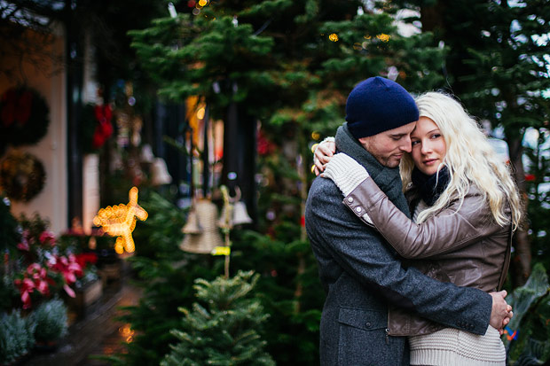 Christmas engagement shoot