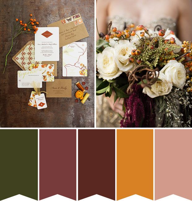 Autumn inspired wedding