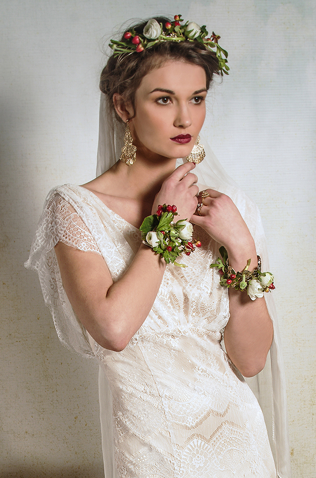 Belle and Bunty SS14 OPHELIA wedding dress close up