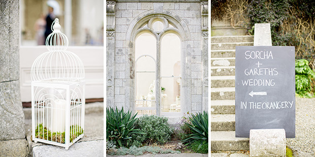 wedding ceremony in The Orangery, Killruddery House