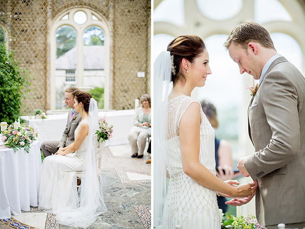 wedding ceremony in The Orangery, Killruddery House