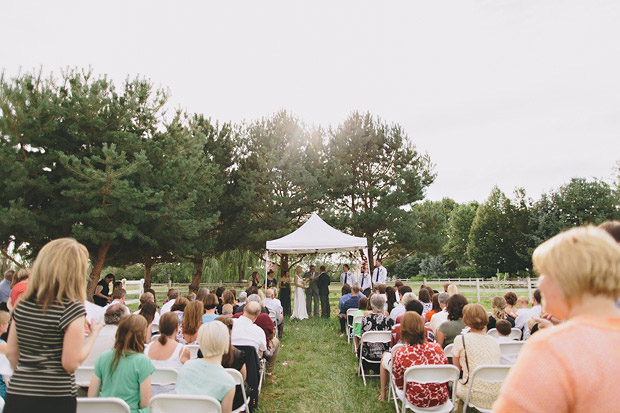 outdoor wedding ceremony