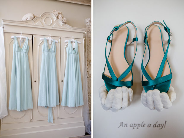 Maids to Measure blue bridesmaids dresses