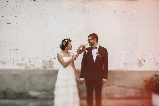 floral crown couple