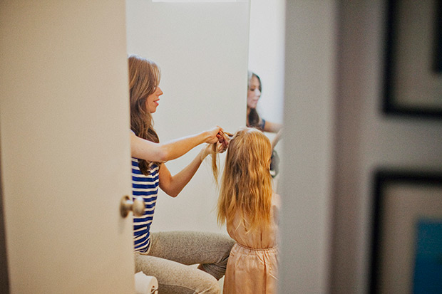 flowergirl hairstyle