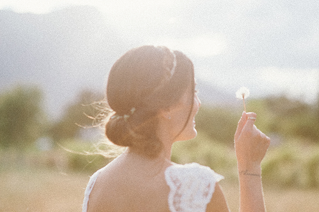 soft boho bridal hair