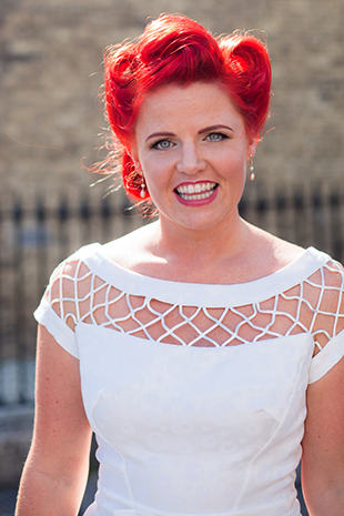 beautiful red haired bride