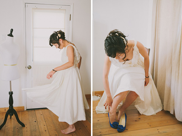 The beautiful Tomomi and her handmade wedding dress | onefabday.com