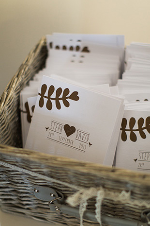 rustic ceremony booklets