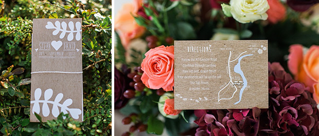 rustic wedding stationery