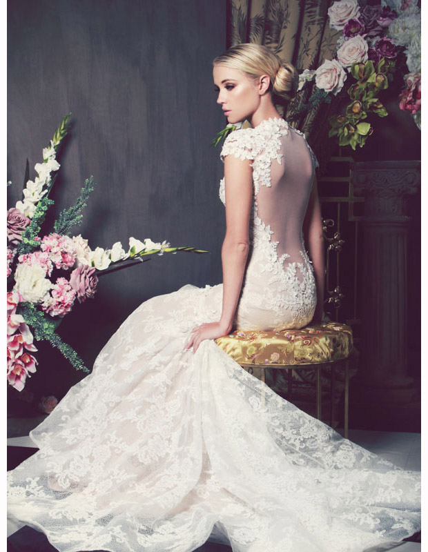 Anna Georgina Wedding Dress Back Detail