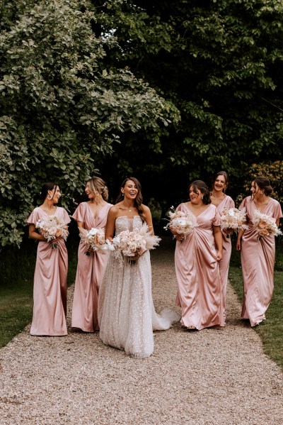 Camilla In Blush bridesmaids dresses