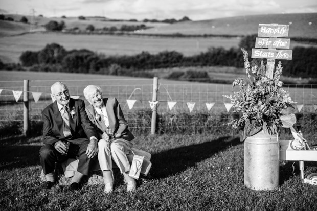 outdoor wedding reception