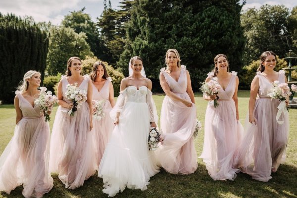 Anna madigan blush bridesmaids