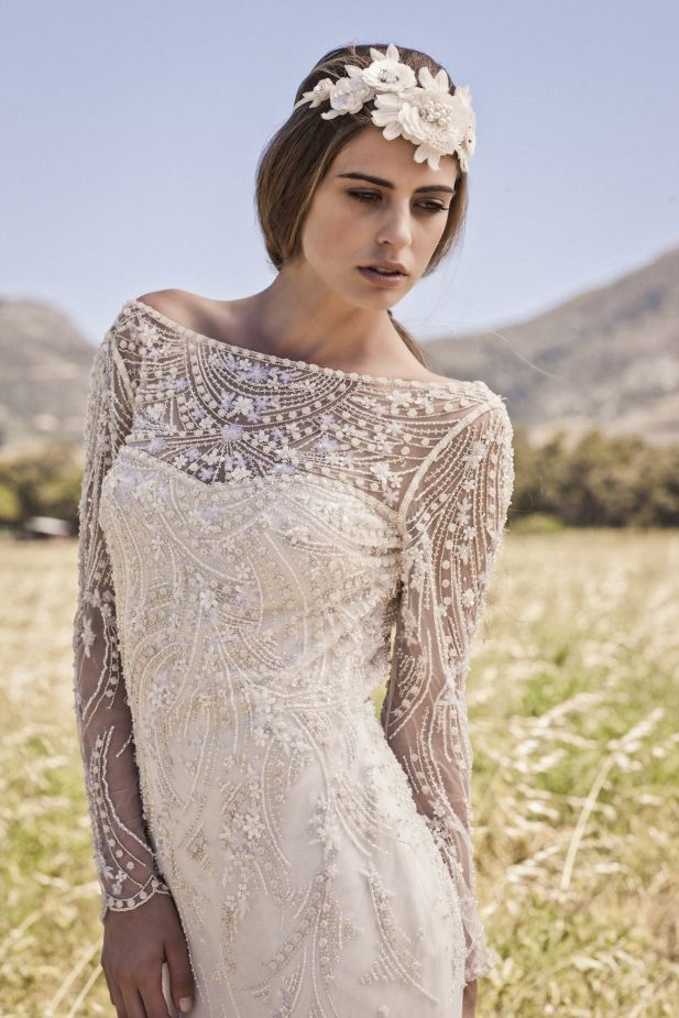 Beautful boho bridal gowns from Bo and Luca | onefabday.com | onefabday.com